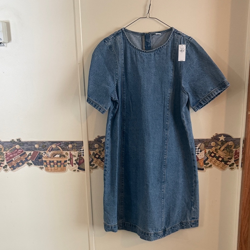 Old Navy Blue Denim Dress NWT